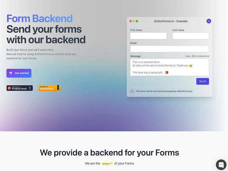 ActionForms.io