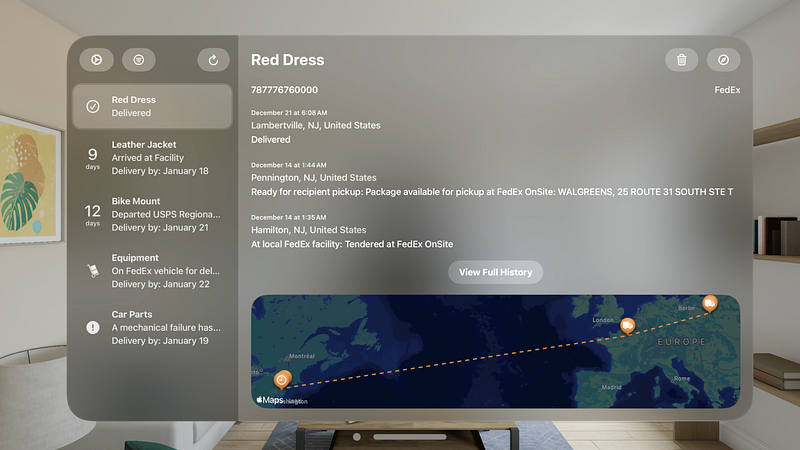 Screenshot of Parcel - Delivery Tracking