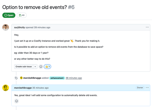 Screenshot of a Slack direct message conversation between two users about the #sessy channel and a new feature request.