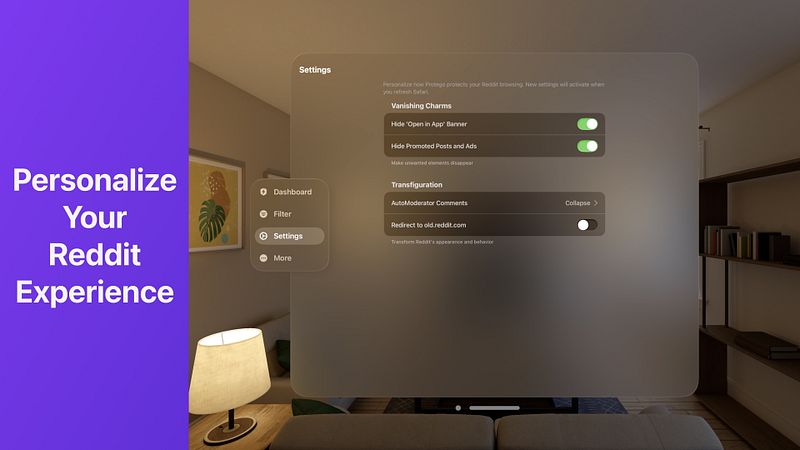 Screenshot of Protego for Reddit
