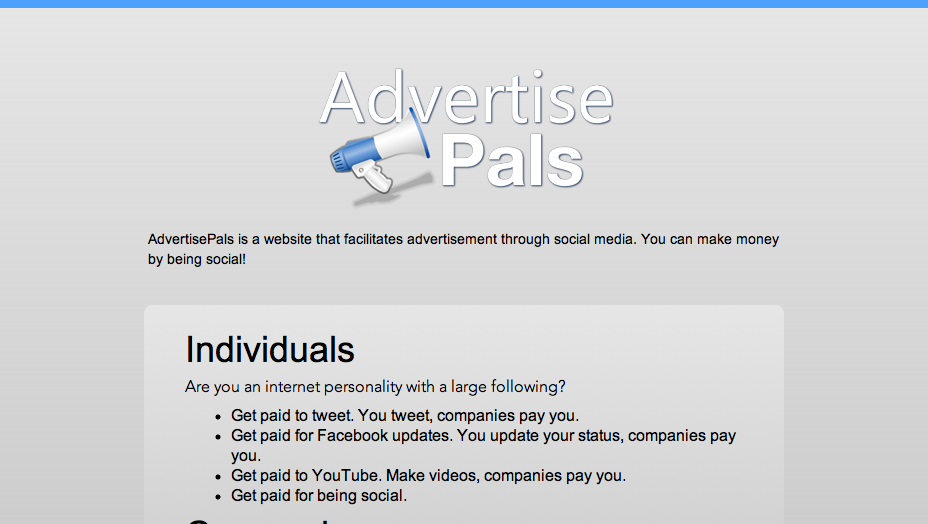 Advertise Pals