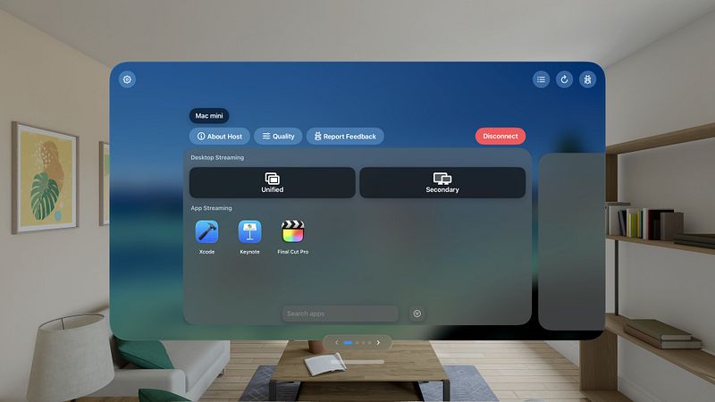 Screenshot of Mirage – Remote Display
