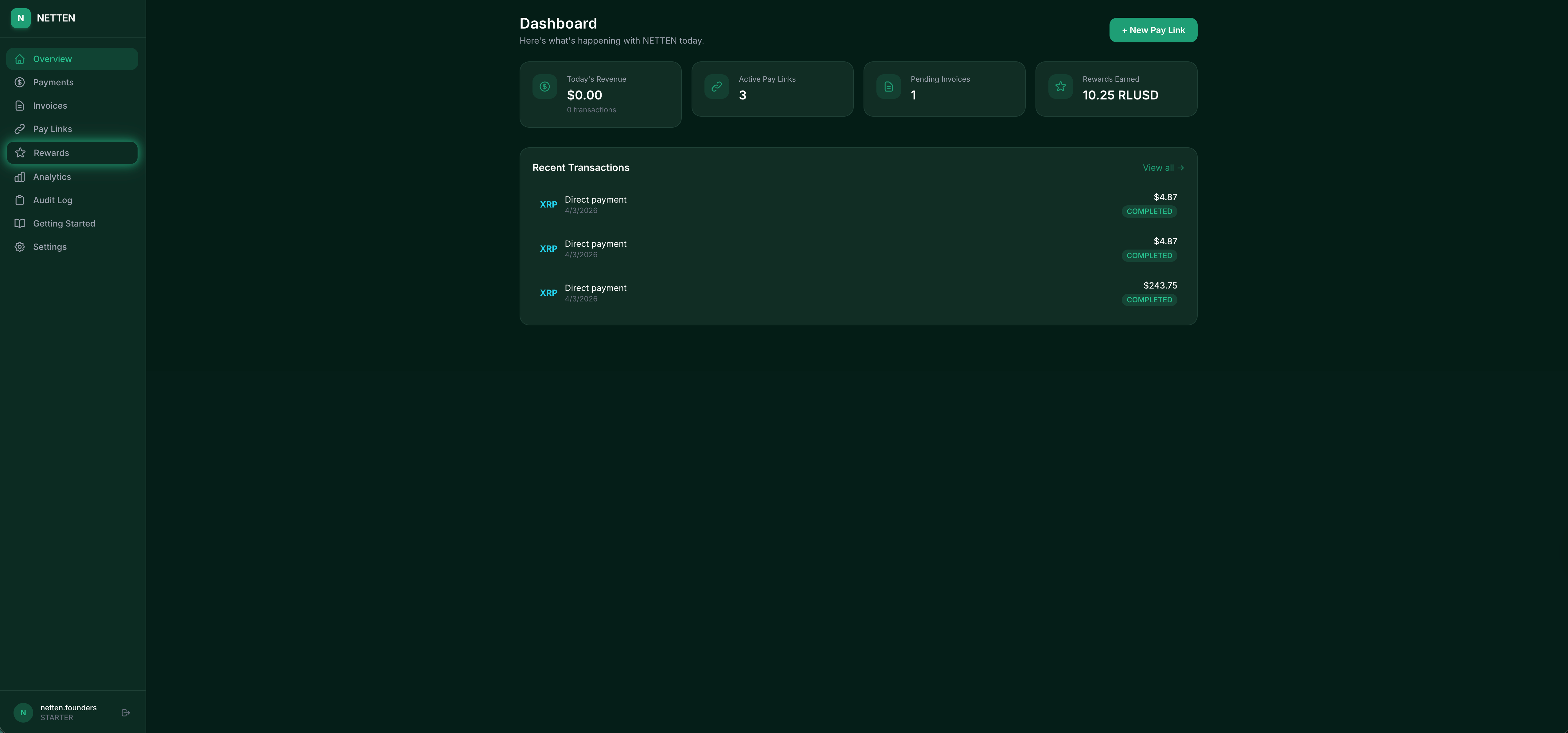 NETTEN – Accept crypto worldwide and settle instantly in RLUSD on XRPL