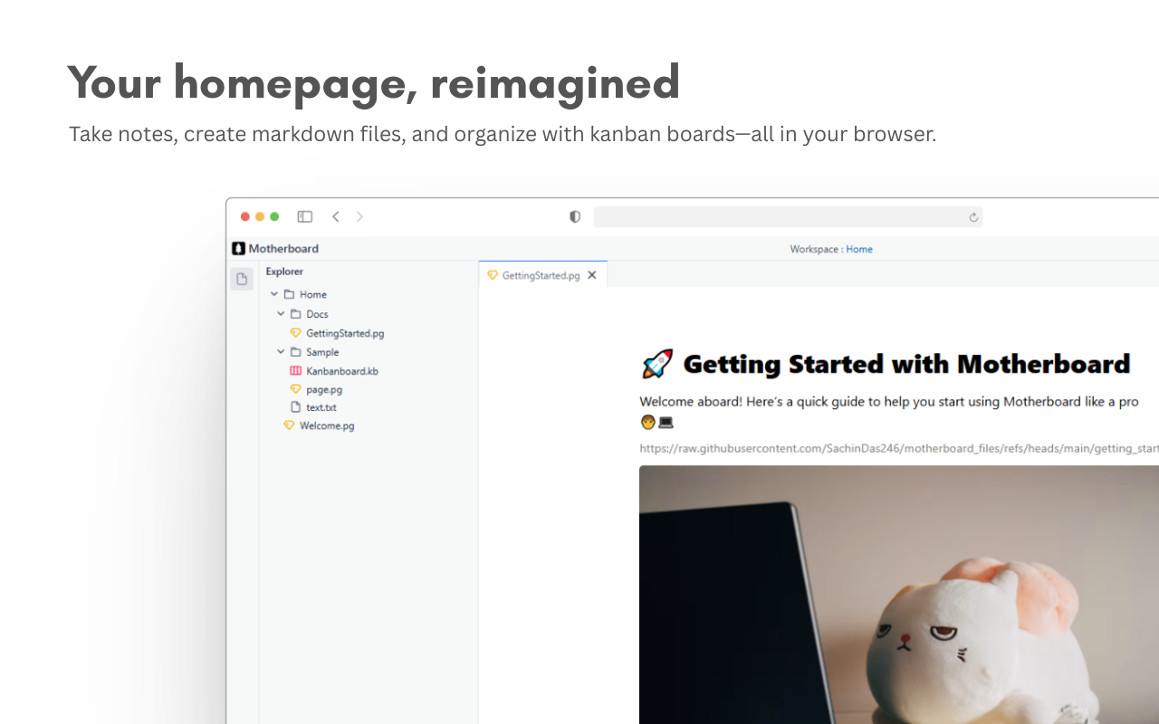 MotherBoard: Transform your New tab into a productive