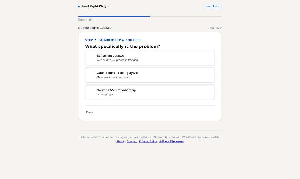 Find Right Plugin