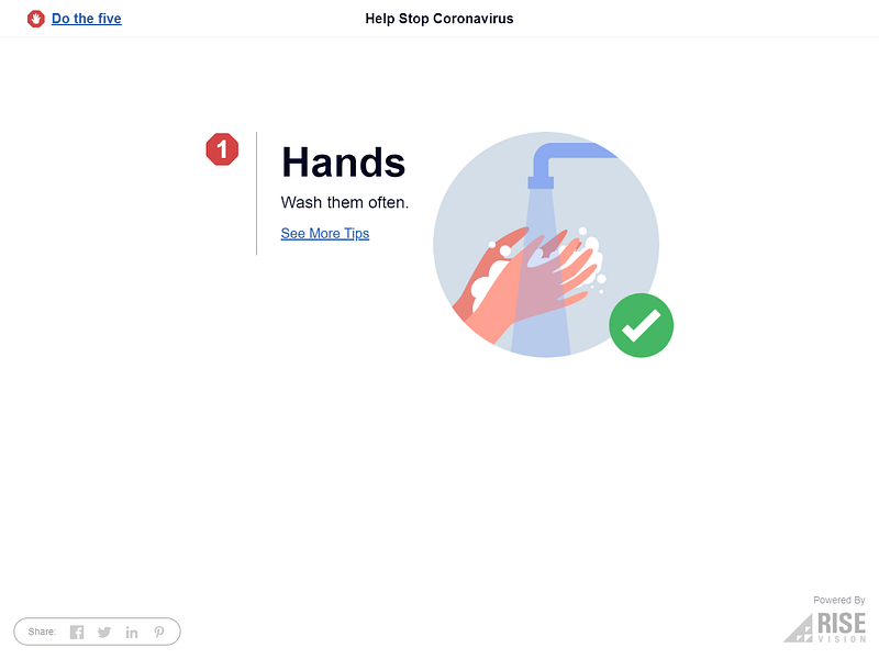 Coronavirus Tips New Tab