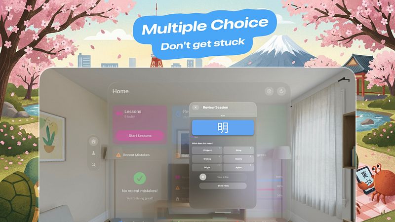 Screenshot of Gakugame - WaniKani Companion