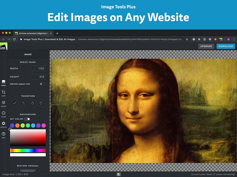 Download & Edit All Images