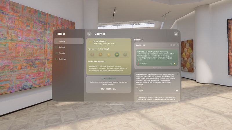 Screenshot of Reflect - Journal & Mood