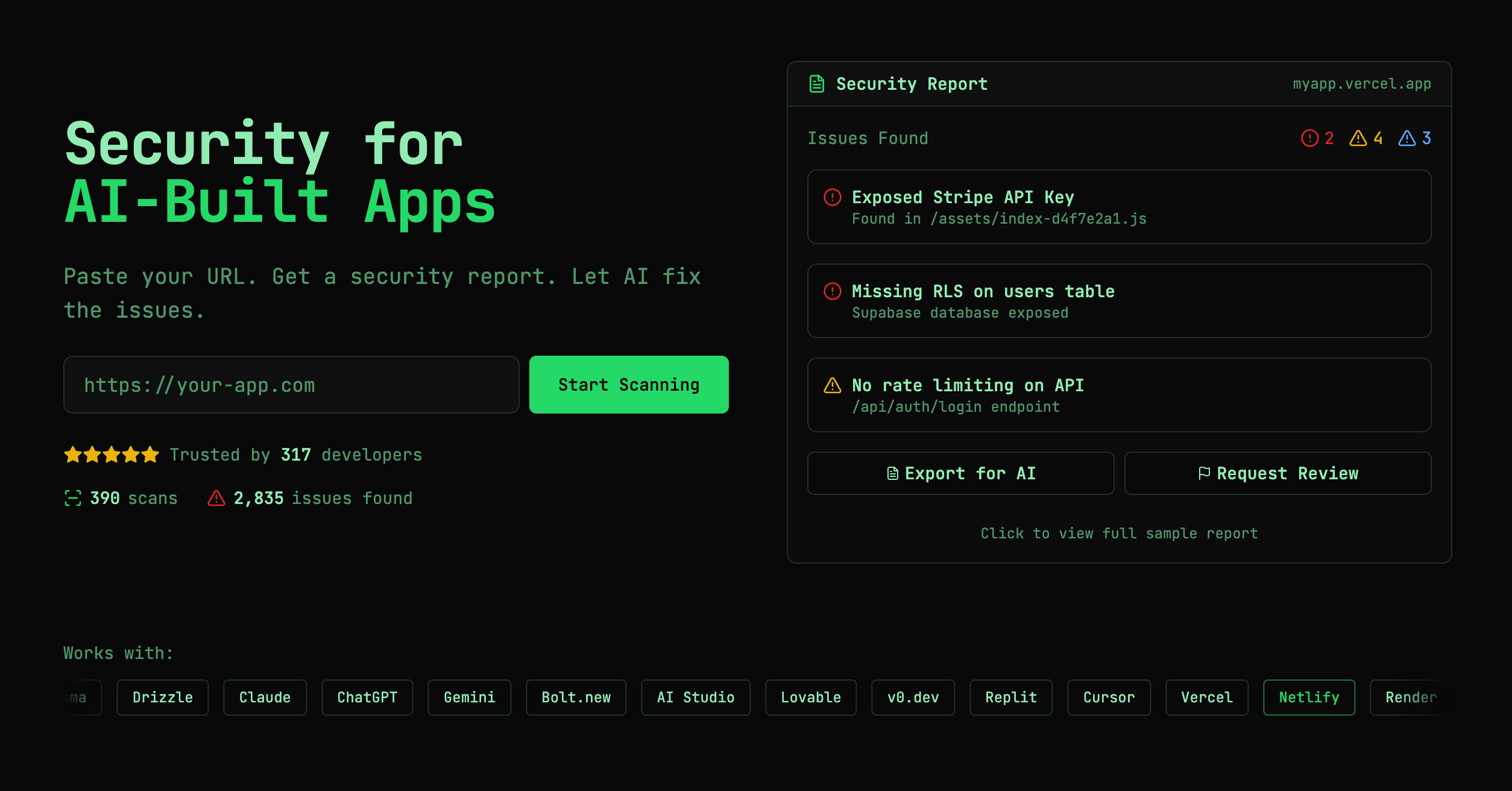 Vibe App Scanner: Scan AI-built apps for vulnerabilities | BetaList