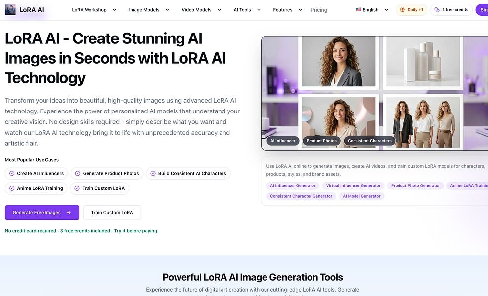 LoRA training
