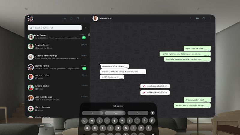 Screenshot of Messenger for WhatsApp & WAI