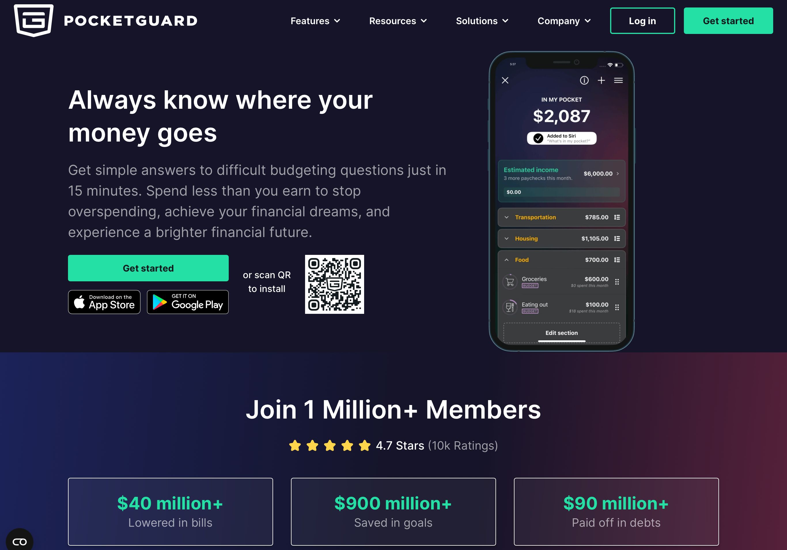 PocketGuard: Always know what's in your pocket