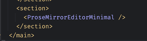 The image displays a code snippet highlighting a React component in IntelliJ with special color coding.