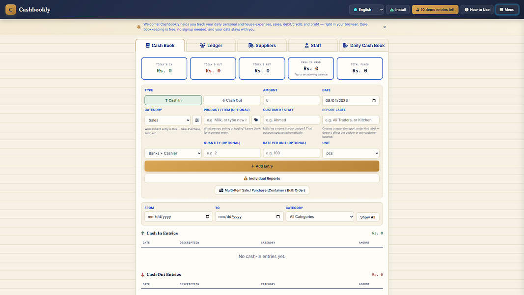 Cashbookly