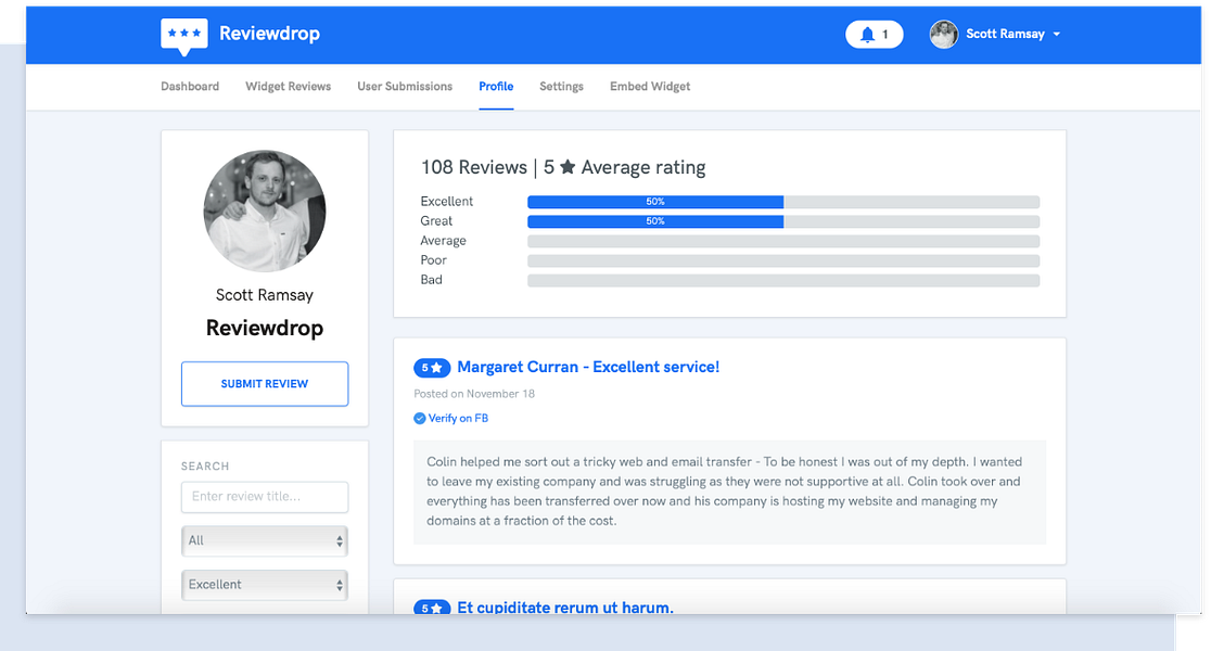 Reviewdrop