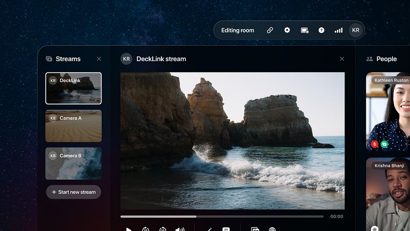 Screenshot of Evercast