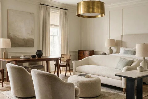 A room in the Transitional style