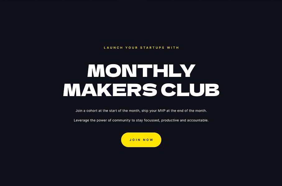 Monthly Makers Club