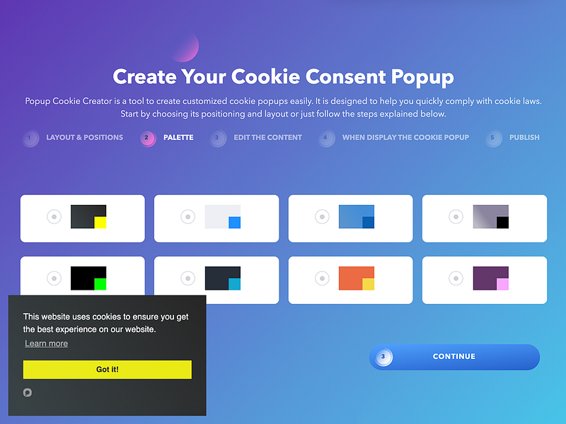 Popup Cookie Creator