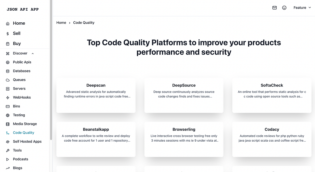 JSON API APP
