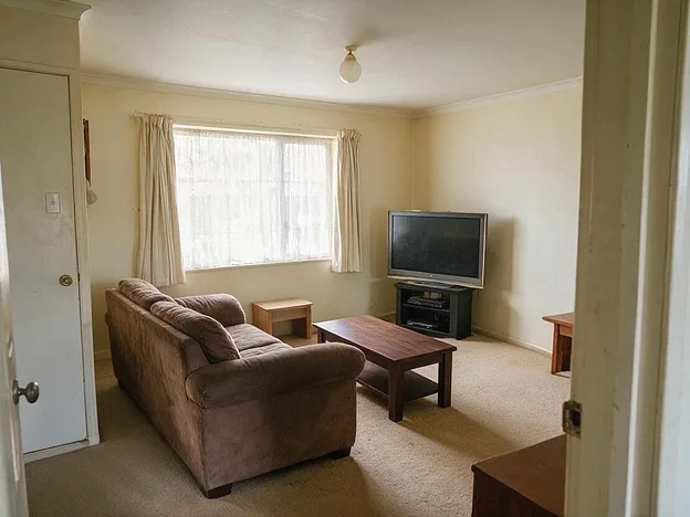 Before: Take all the furniture out.