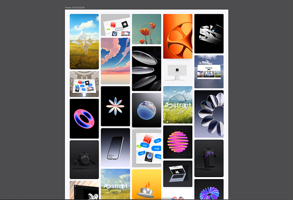 A collage of various design templates and visual elements.