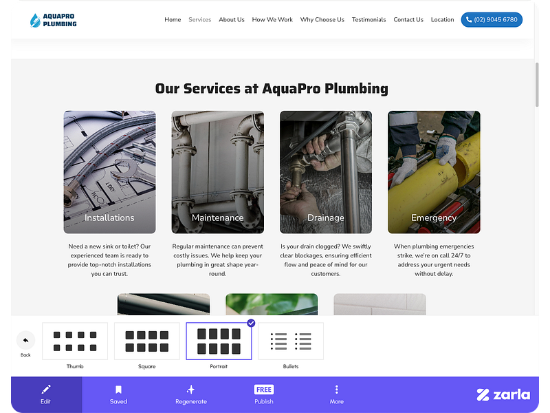 Zarla Website Builder