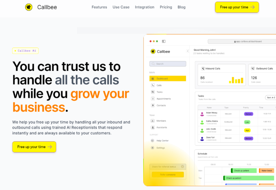 Callbee AI: Virtual Ai Phone Receptionists.
