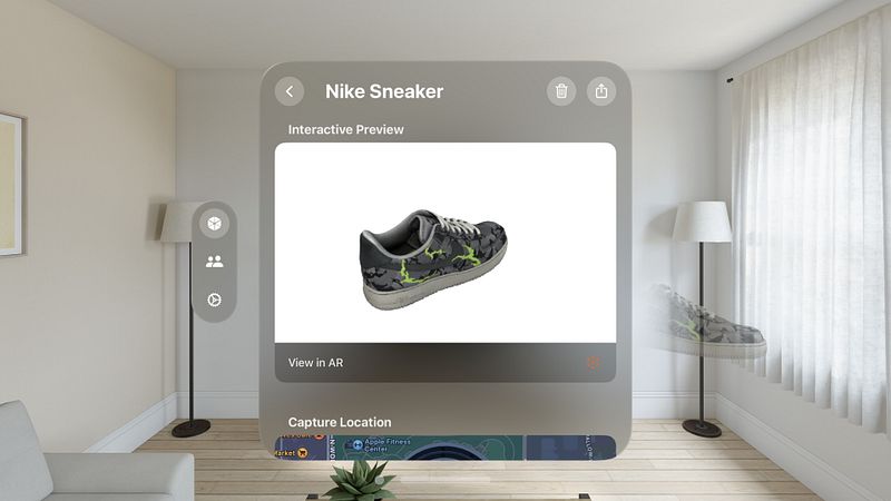 Screenshot of Object Capture: Photogrammetry