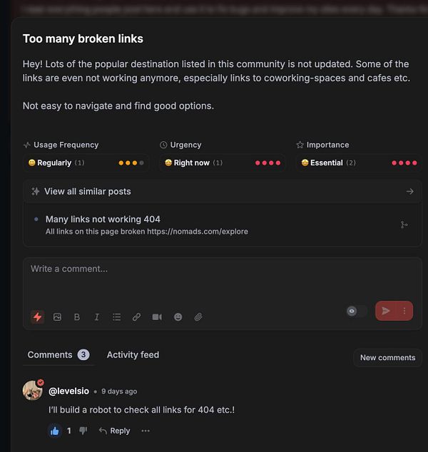 Screenshot of a Notion page titled 'Nomads sprint 6' with task details and project structure.