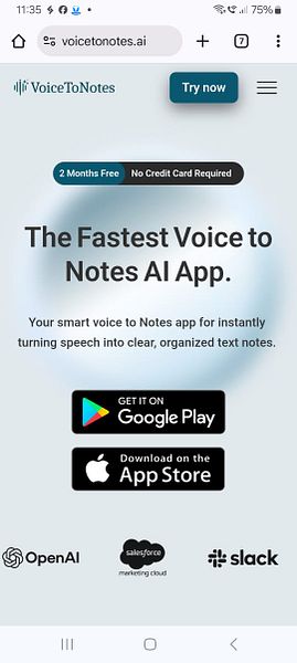 VoiceToNotes AI App