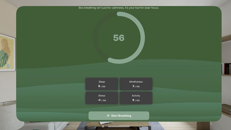 Screenshot of CalmMind: Breathe & Focus