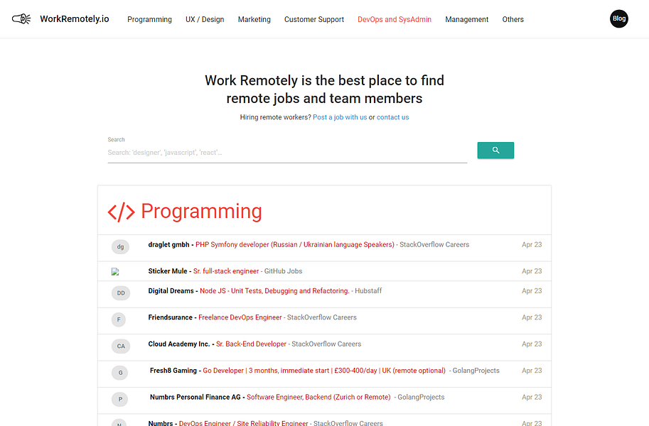 WorkRemotely.io