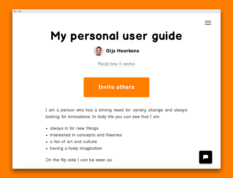 Personal User Guide