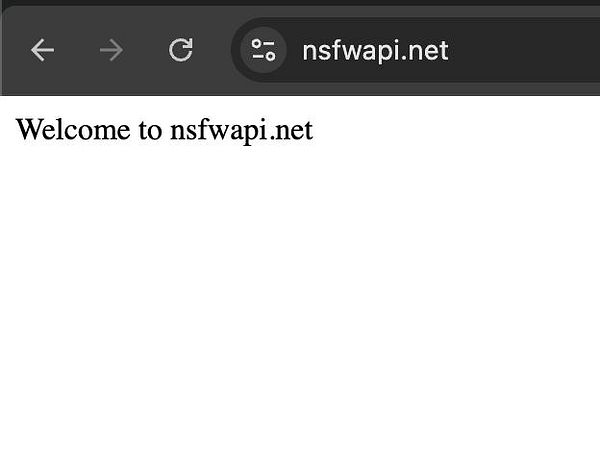 The image displays a web browser window showing a simple webpage.