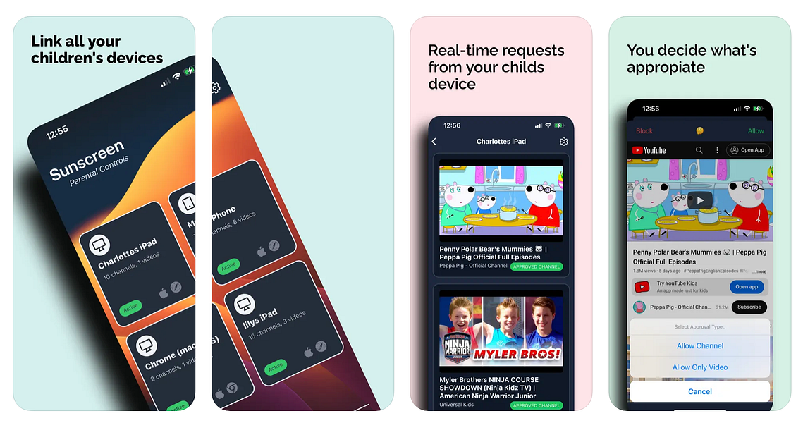 Sunscreen Parental Controls