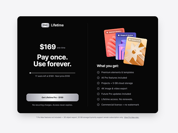 A modern webpage design layout titled 'LTD' with a clean user interface and grid of product cards.