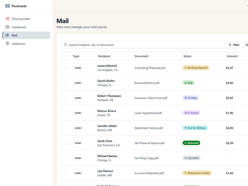 Postmarkr