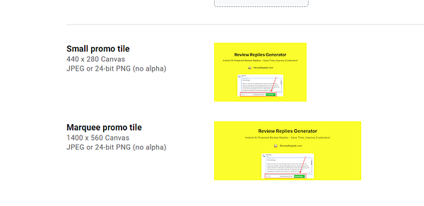 The image displays promotional banner designs for a Review Replies Generator tool.