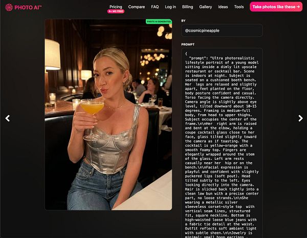 Profile of Scott Keever on a web page displaying his biography, project links, and social media icons.