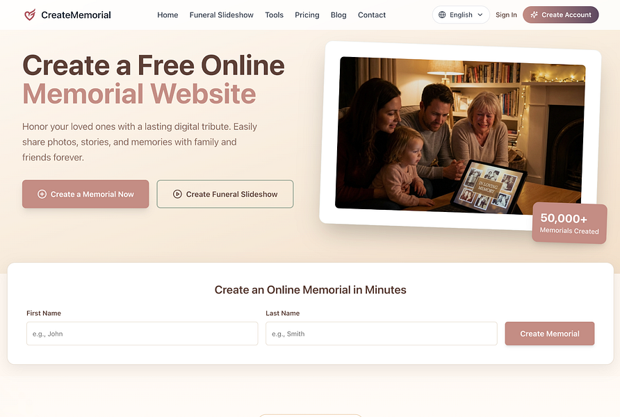 CreateMemorial