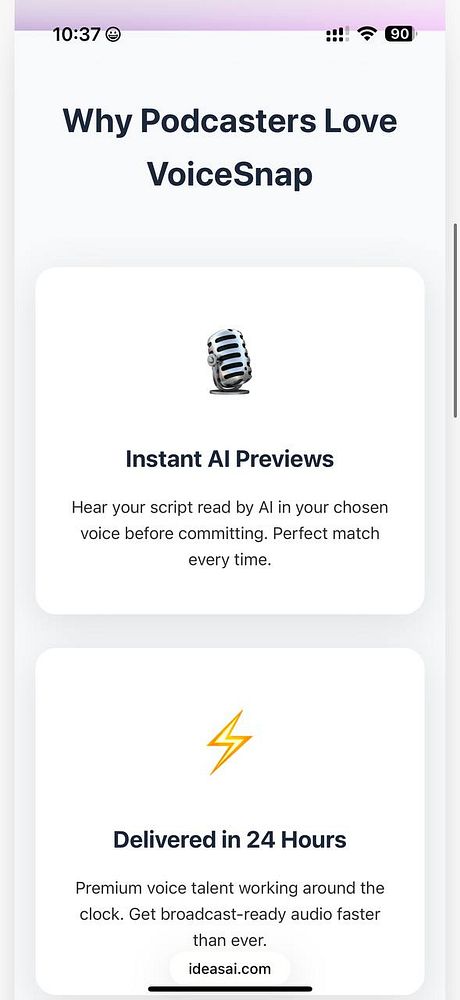 Wireframe UI design of an 'Ideation AI' web app prototype labeled #ideasai.