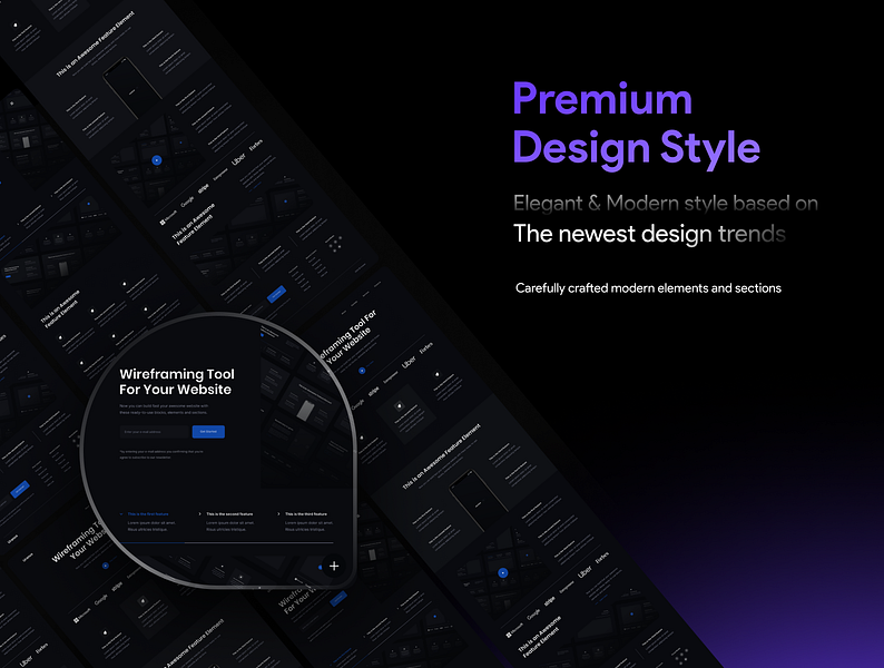 Uranus v1.3 - Wireframe Kit