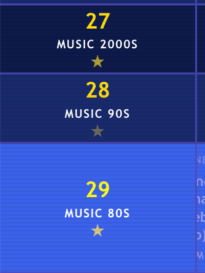 Mobile app interface showing a channel surfing feature with a heart icon for favorites and a current channel display.
