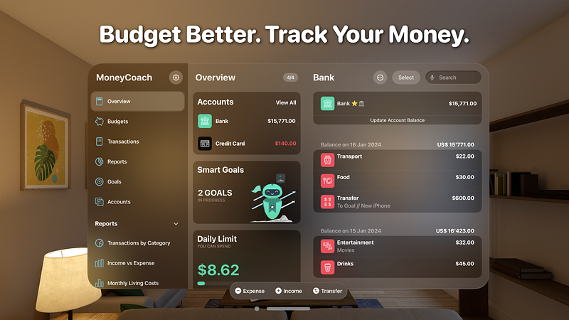Image for MoneyCoach Budget, Track Money