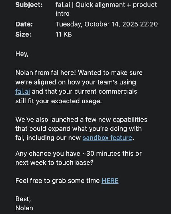 The image displays an email correspondence regarding a product introduction and alignment meeting.