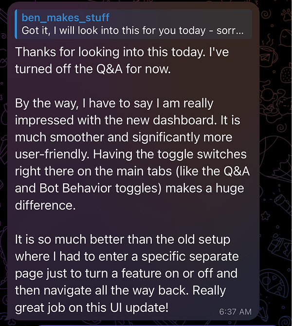 Screenshot of a redesigned watchdog dashboard UI named 'Pat,' showing customer health metrics and alerts.