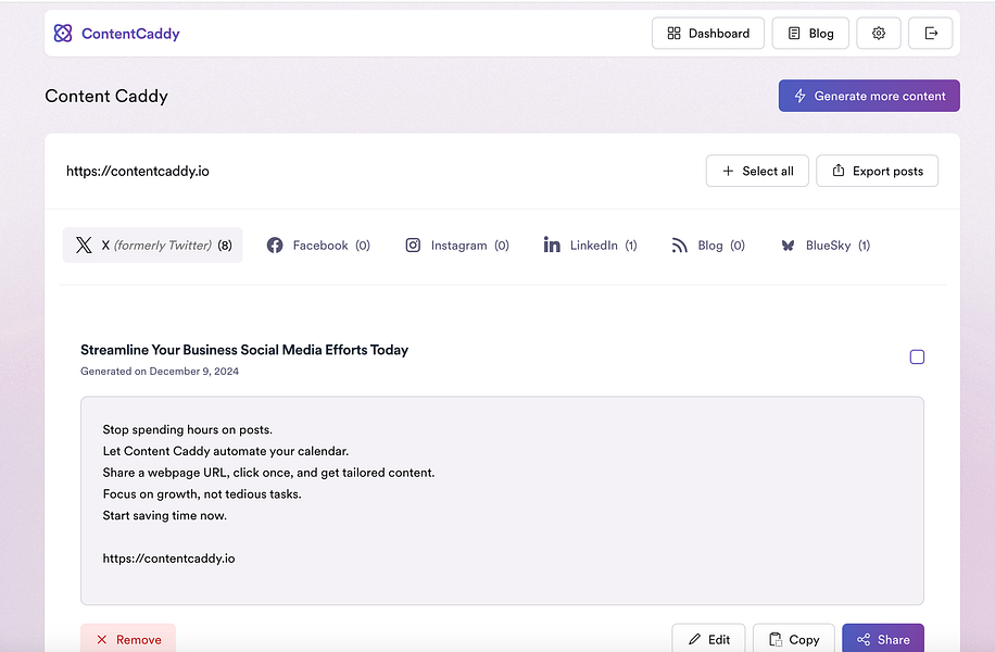 Content Caddy