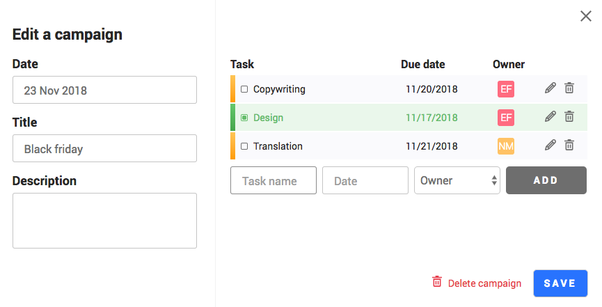 Email Planner